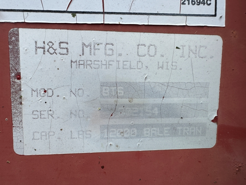 Used H&S BT6 bale wagon for sale at Baker & Sons Equipment in Ohio