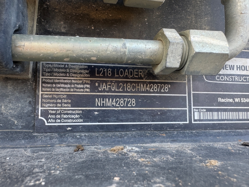 2017 New Holland L218 skidsteer in stock at Baker & Sons Equipment in Ohio