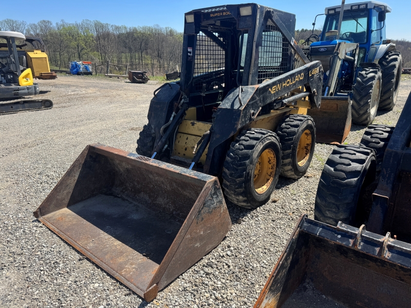 1997 New Holland L465 skidsteer in stock at Baker & Sons Equipment in Ohio