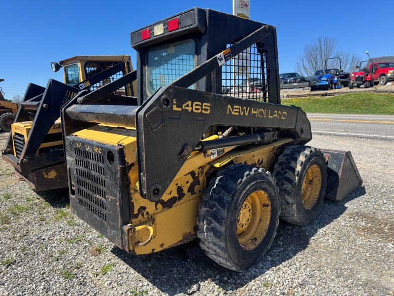 1997 New Holland L465 skidsteer in stock at Baker & Sons Equipment in Ohio