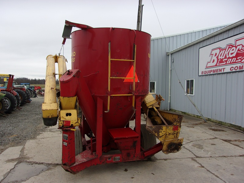 this used new holland 355 grinder mixer is in stock at baker & sons equipment in ohio