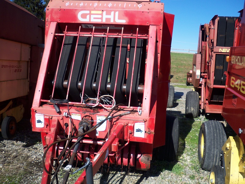 Used Gehl 1375 round baler in stock at Baker & Sons Equipment in Ohio