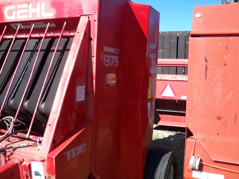 used Gehl 1375 round baler at Baker and Sons Equipment in Lewisville, Ohio