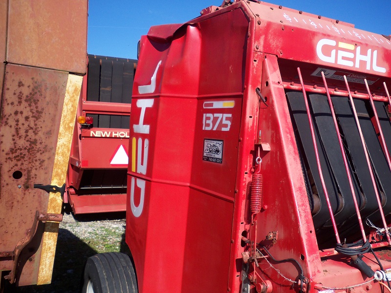 used gehl 1375 round baler for sale at baker and sons equipment in lewisville, ohio