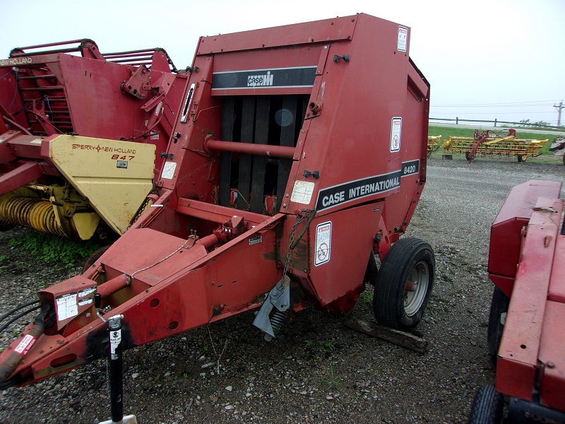 used case ih 8420 round baler for sale at baker and sons in ohio