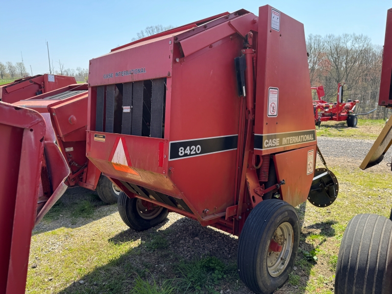 used case ih 8420 round baler for sale at baker and sons equipment in ohio