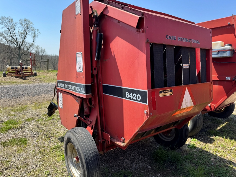 Used Case IH 8420 round baler for sale at baker & sons in ohio