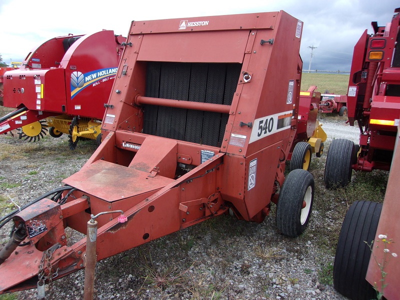 used hesston 540 round baler for sale at baker and sons in ohio