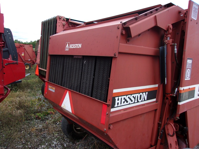 used hesston 540 round baler for sale at baker and sons equipment in ohio