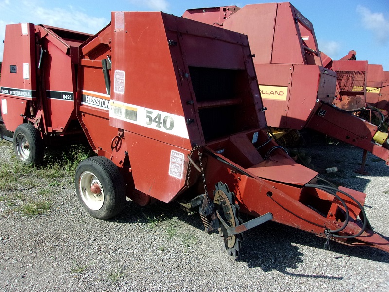 used hesston 540 round baler for sale at baker & sons equipment in ohio