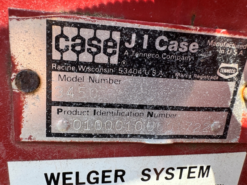 1987 Case IH 3450 round baler for sale at baker & sons in ohio