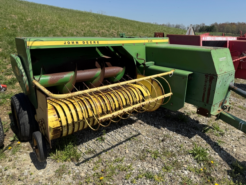 Used John Deere 336 square baler for sale at baker & sons in ohio