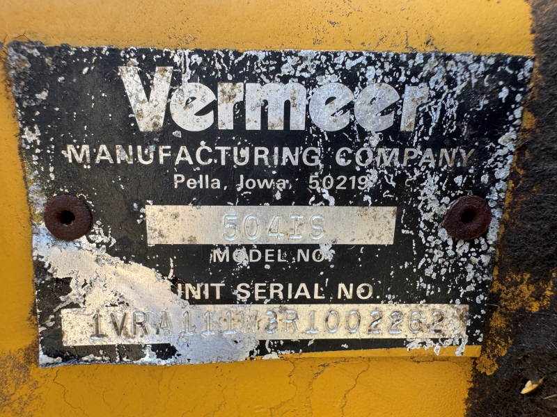 1994 Vermeer 504IS round baler at Baker & Sons Equipment in Ohio
