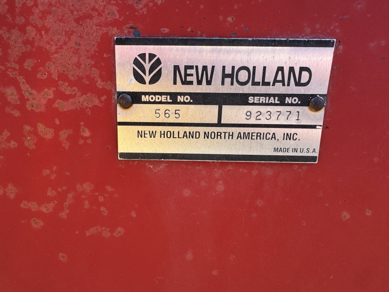 1997 New Holland 565 square baler at Baker & Sons Equipment in Ohio