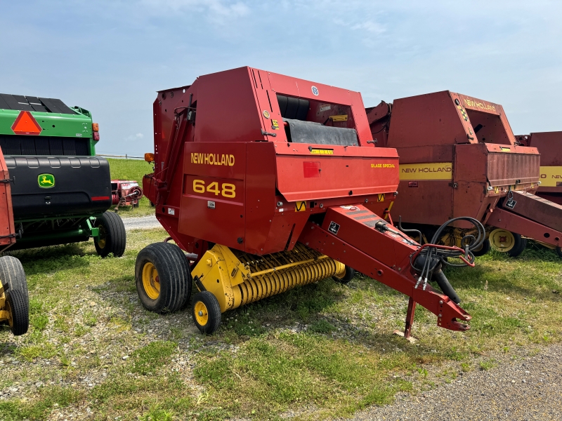 2001 New Holland 648 round baler for sale at Baker and Sons Equipment in Ohio