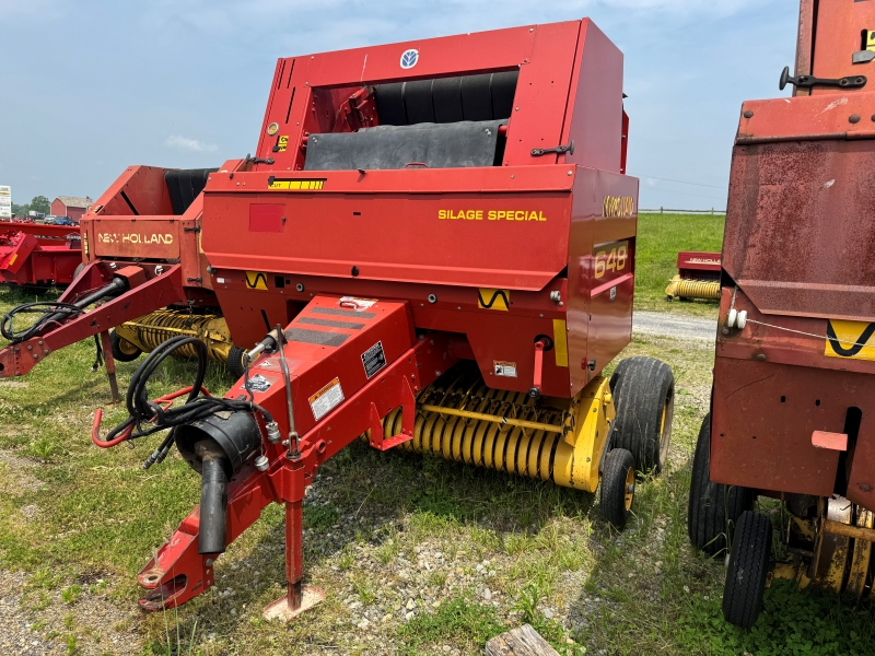2001 New Holland 648 round baler for sale at Baker and Sons Equipment in Ohio