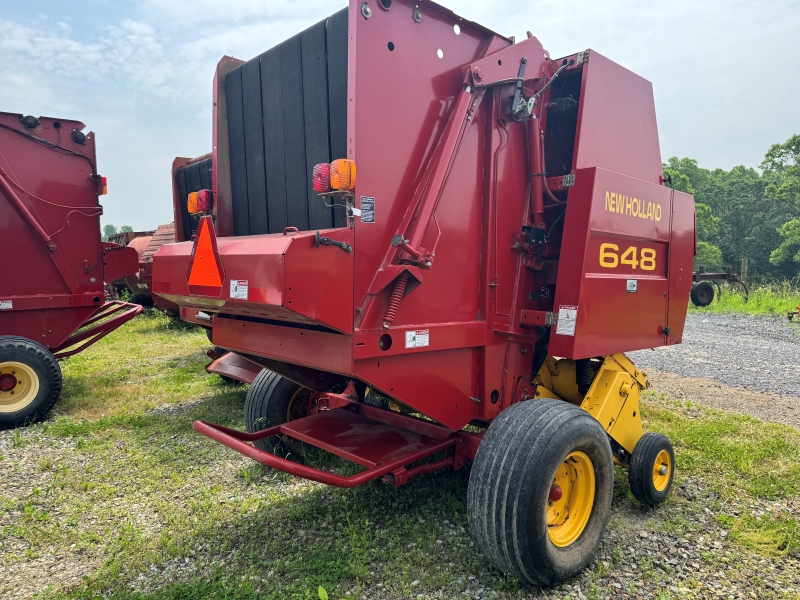 2001 New Holland 648 round baler for sale at Baker and Sons Equipment in Ohio