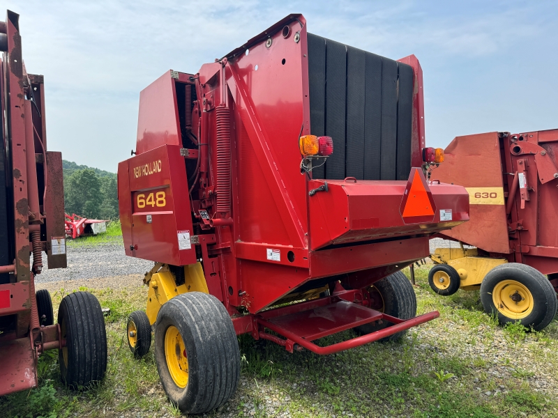 2001 New Holland 648 round baler for sale at Baker and Sons Equipment in Ohio