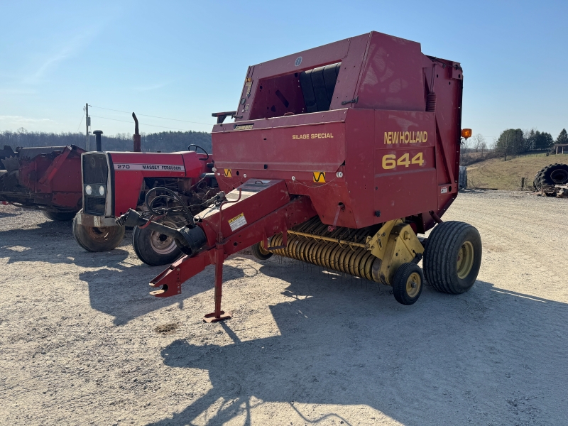 1997 New Holland 644 round baler at Baker & Sons Equipment in Ohio