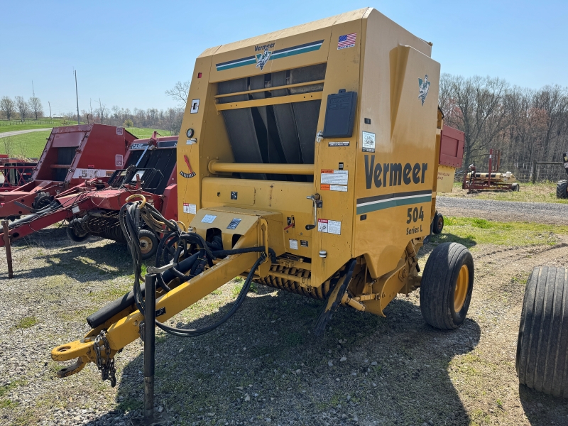 Used Vermeer 504L round baler in stock at Baker and Sons in Ohio