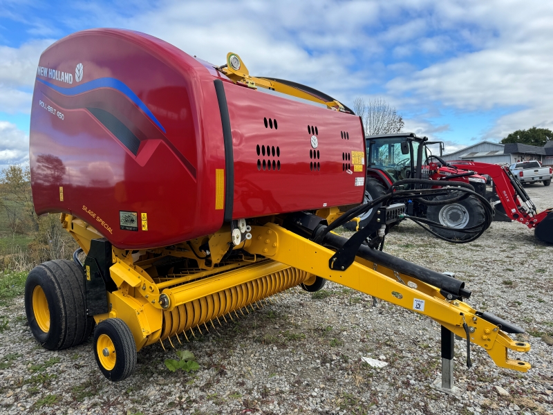2021 New Holland RB450 round baler at Baker and Sons Equipment in Ohio