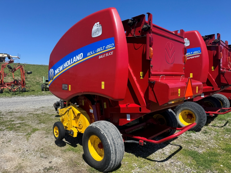 2015 New Holland RB450 round baler at Baker and Sons Equipment in Ohio