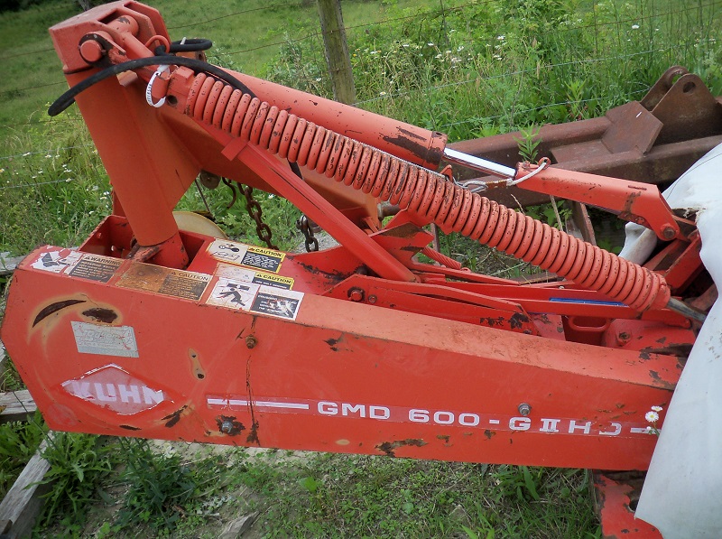 2000 kuhn gmd600 disc mower in stock at baker and sons in lewisville, ohio