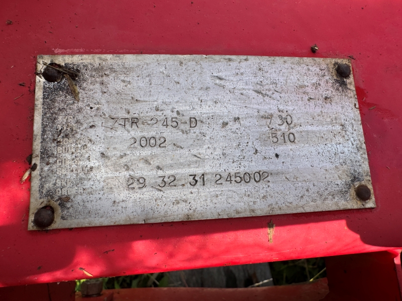2002 Agrostroj ZTR245D disc mower for sale at Baker and Sons in Ohio