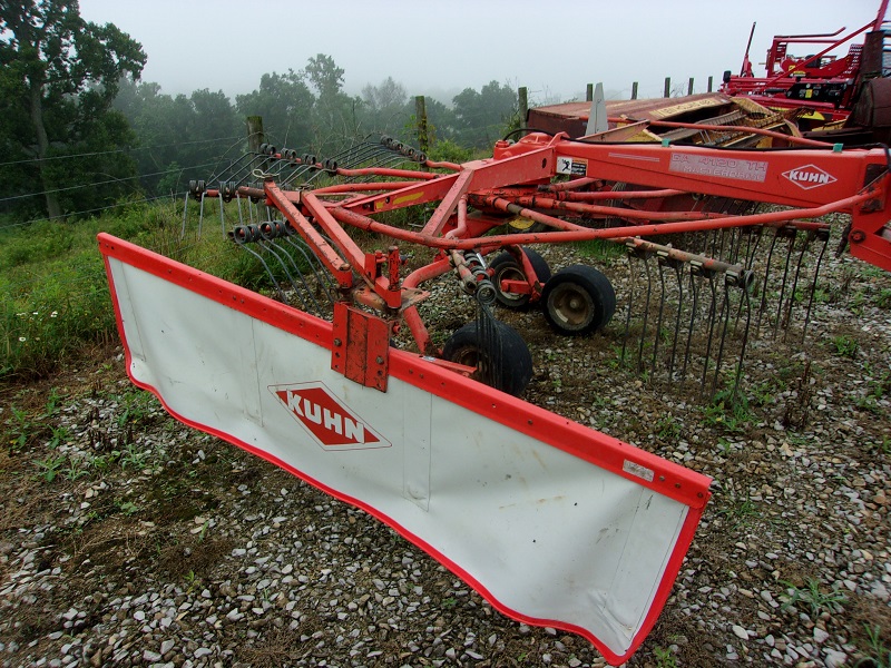 2002 Kuhn GA4120TH rake in stock at Baker and Sons Equipment in Lewisville, Ohio