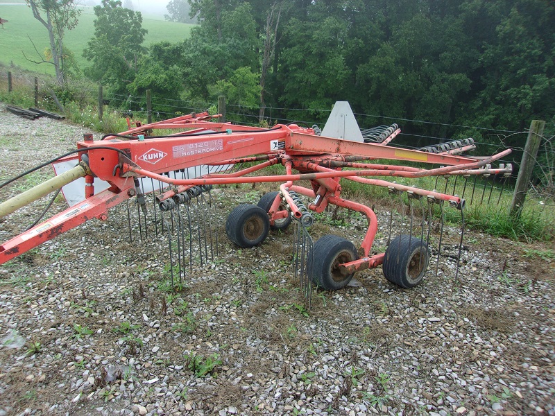 2002 Kuhn GA4120TH rake in stock at Baker and Sons Equipment in Lewisville, Ohio