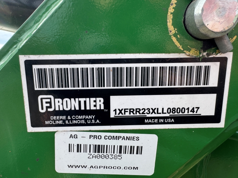 Used Frontier RR2313 rotary rake in stock at Baker and Sons Equipment in Ohio