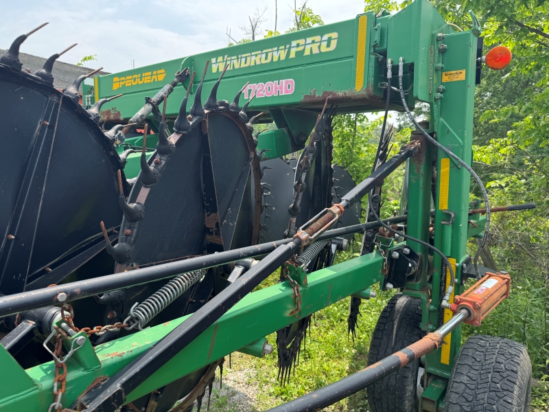Used Pequea 1720HD rake in stock at Baker and Sons Equipment in Ohio