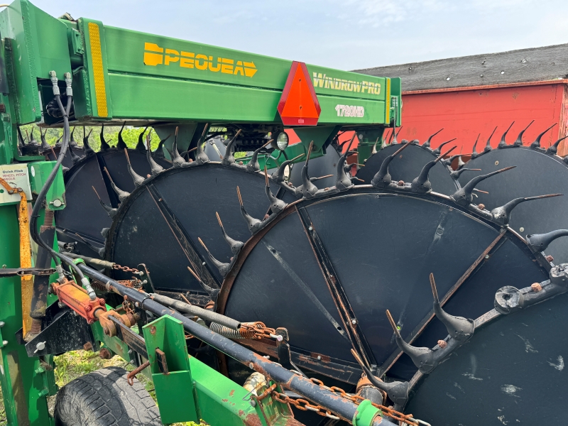 Used Pequea 1720HD rake in stock at Baker and Sons Equipment in Ohio