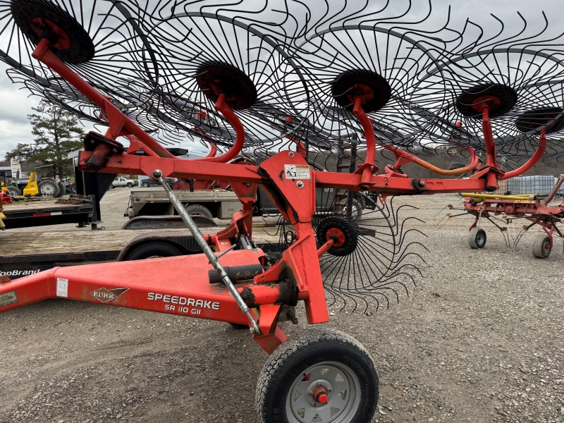 Used Kuhn SR110GII rake for sale at Baker & Sons Equipment in Ohio