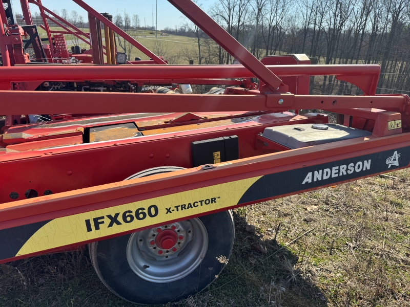 2015 Anderson IFX660 bale wrapper at Baker & Sons Equipment in Ohio