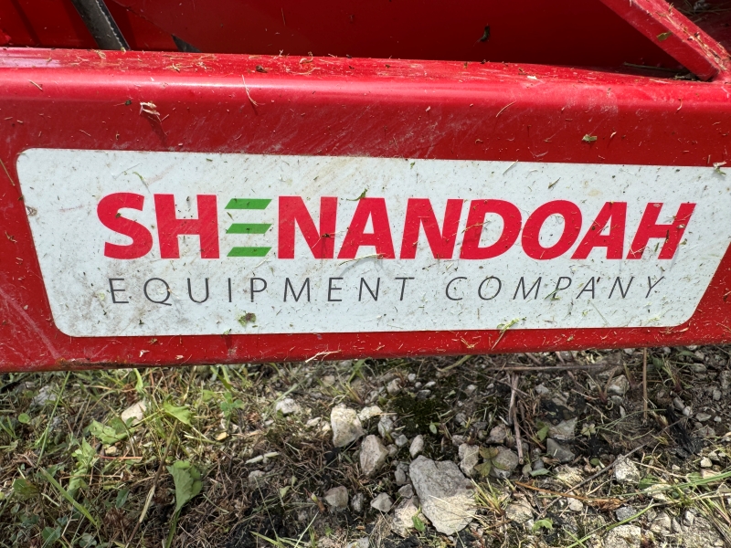Used Shenandoah 3pt bale wrapper at Baker and Sons in Ohio