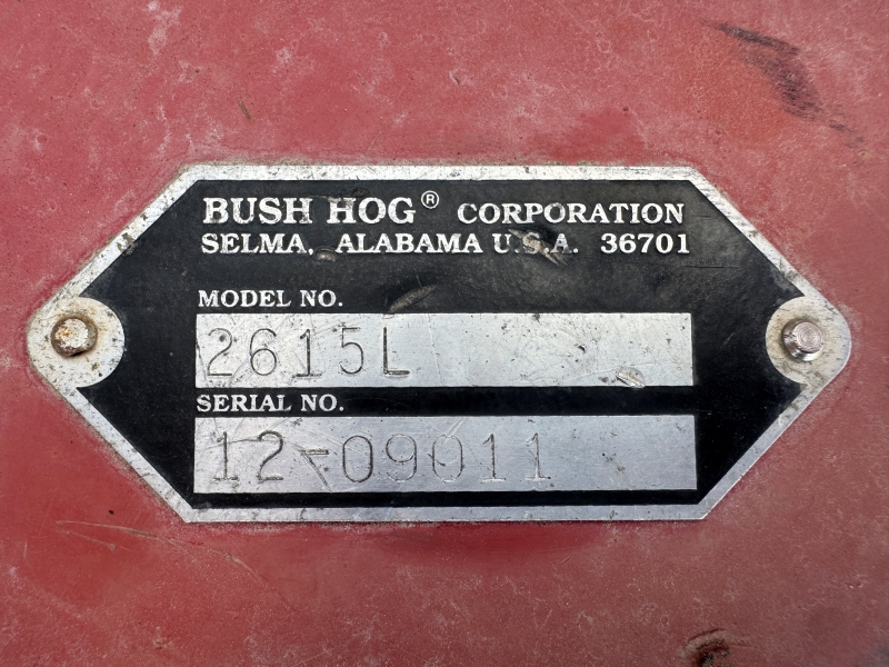 Used Bush Hog 2615 rotary mower for sale at Baker & Sons in Ohio