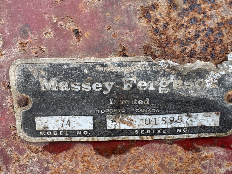 Used Massey Ferguson 74 plow at Baker & Sons Equipment in Ohio