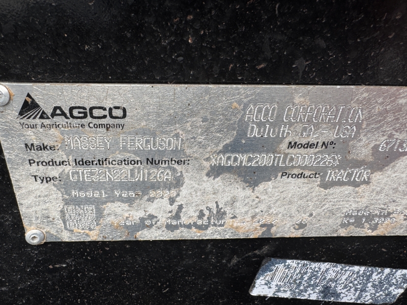 2020 Massey Ferguson 6713 tractor at Baker & Sons Equipment in Ohio