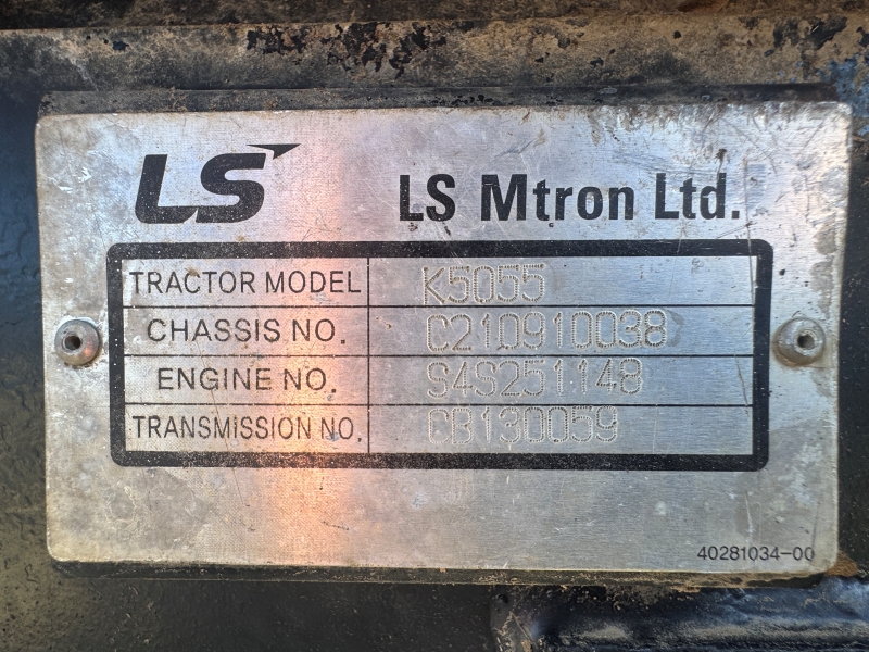 Used LS K5055 tractor for sale at Baker and Sons Equipment in Ohio.