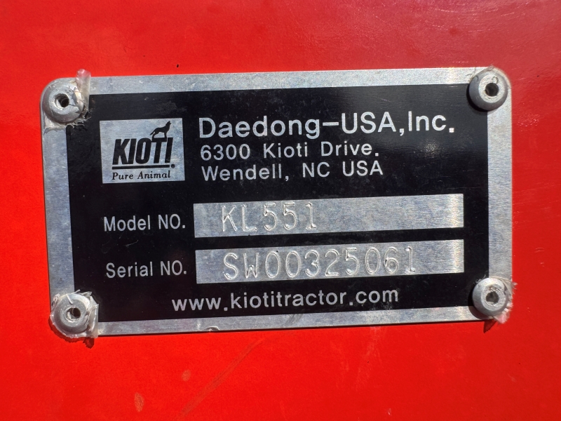 2010 Kioti DK55 tractor at Baker & Sons Equipment in Ohio