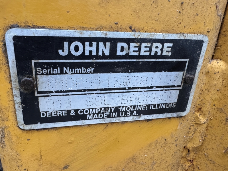 Used John Deere Pro 911 backhoe for sale at Baker & Sons Equipment in Ohio