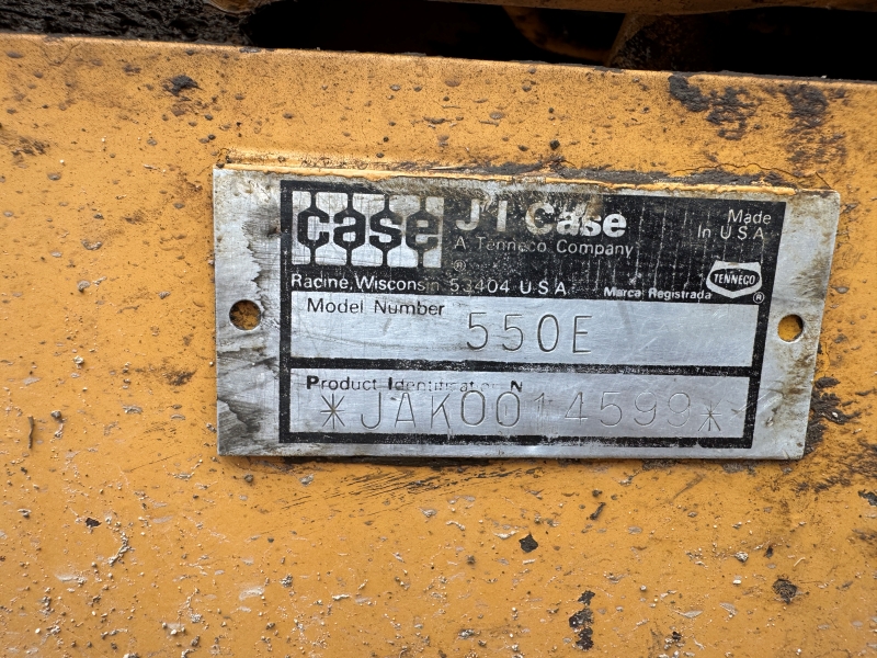 1992 Case 550E dozer for sale at Baker & Sons Equipment in Ohio