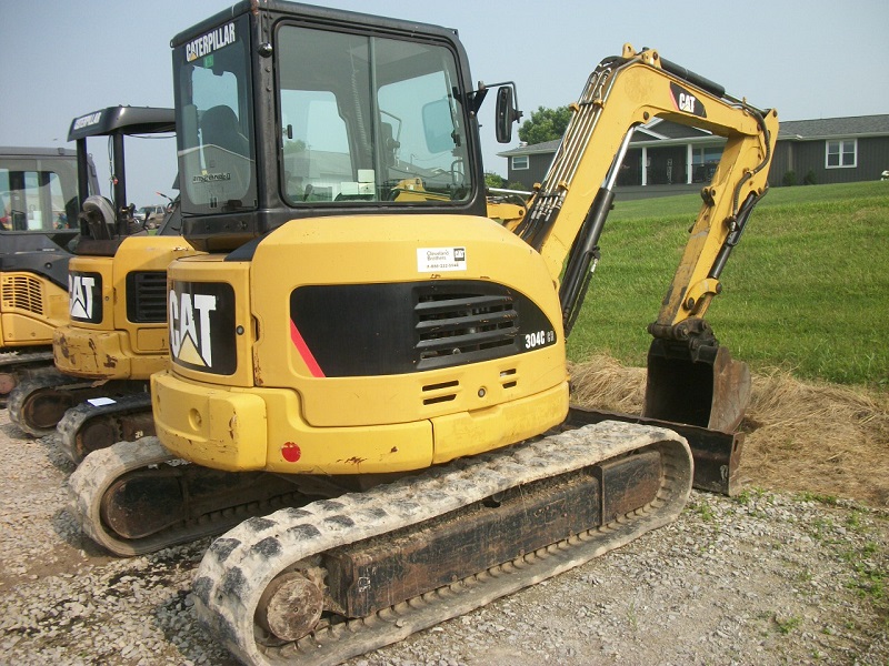 2009 Cat 304C CR excavator for sale at Baker & Sons Equipment in Lewisville, Ohio.