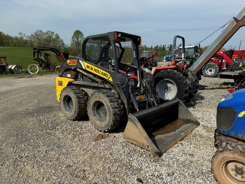 2017 New Holland L218 skidsteer for sale at Baker & Sons Equipment in Lewisville, Ohio