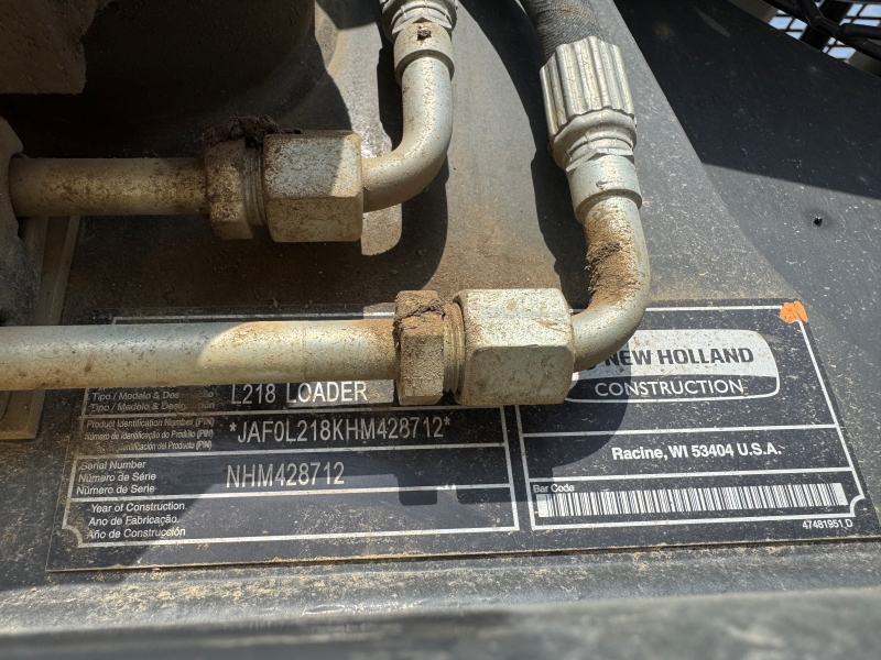 2017 New Holland L218 skidsteer for sale at Baker & Sons Equipment in Lewisville, Ohio
