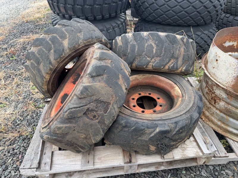 Used Solideal 10X16.5 skidsteer tires for sale at Baker & Sons Equipment in Ohio