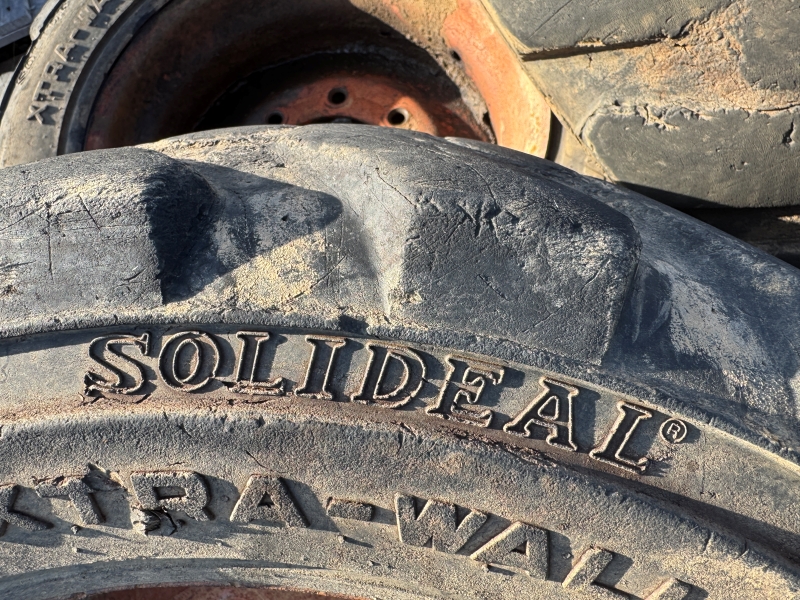 Used Solideal 10X16.5 skidsteer tires for sale at Baker & Sons Equipment in Ohio