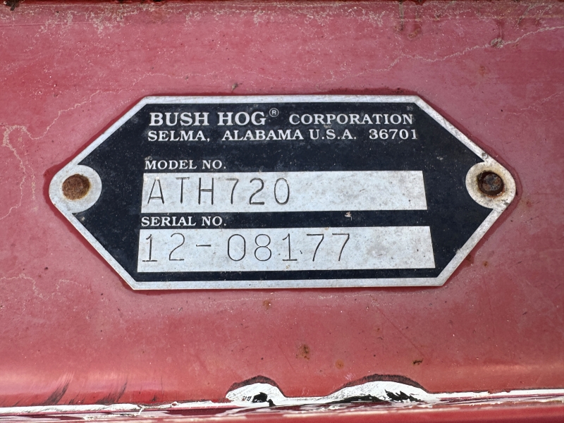 Used Bush Hog ATH720 finish mower for sale at Baker & Sons Equipment in Ohio