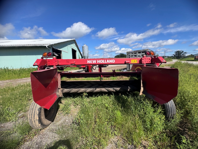 2022 New Holland 210R disc mower conditioner for sale at Baker and Sons in Ohio